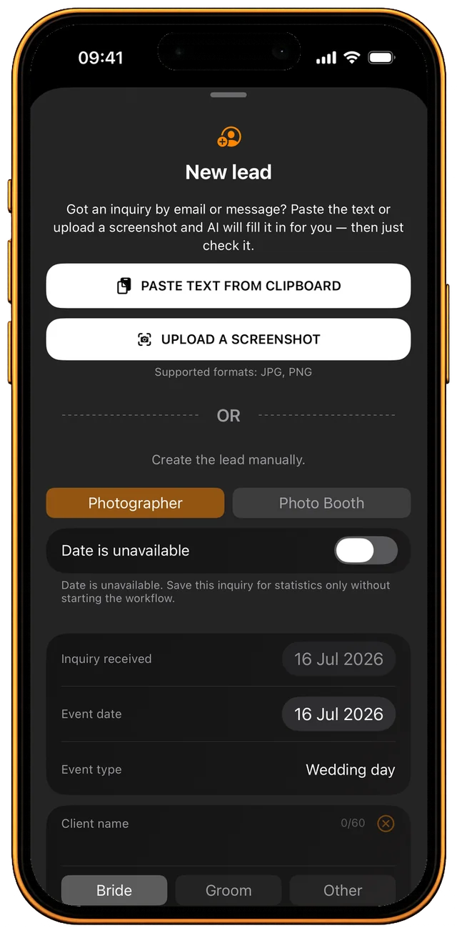 New lead with AI assistant